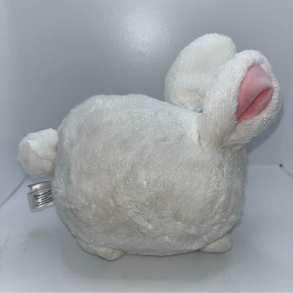 Squishable Mini Fluffy White Bunny Rabbit with Pink Cheeks 7" Plush - Picture 5 of 9